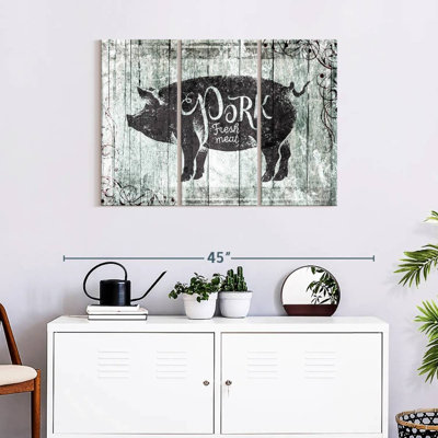 «Fresh Pork», reproduction sur toile