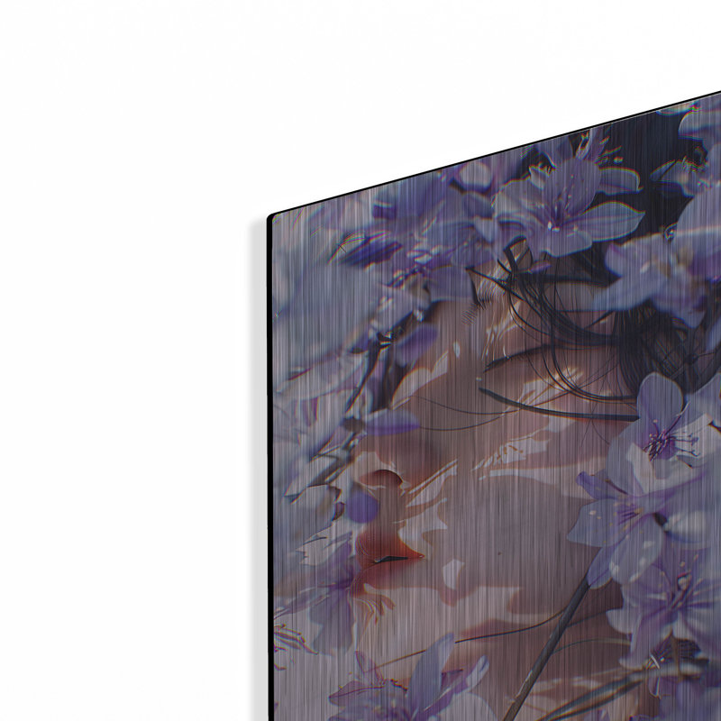 «Nature's Embrace 4» par Katalina Ooma, art mural en métal, H 16 po x l 12 po