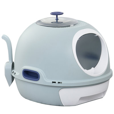 Plastic Litter Box Enclosure with Scoop
