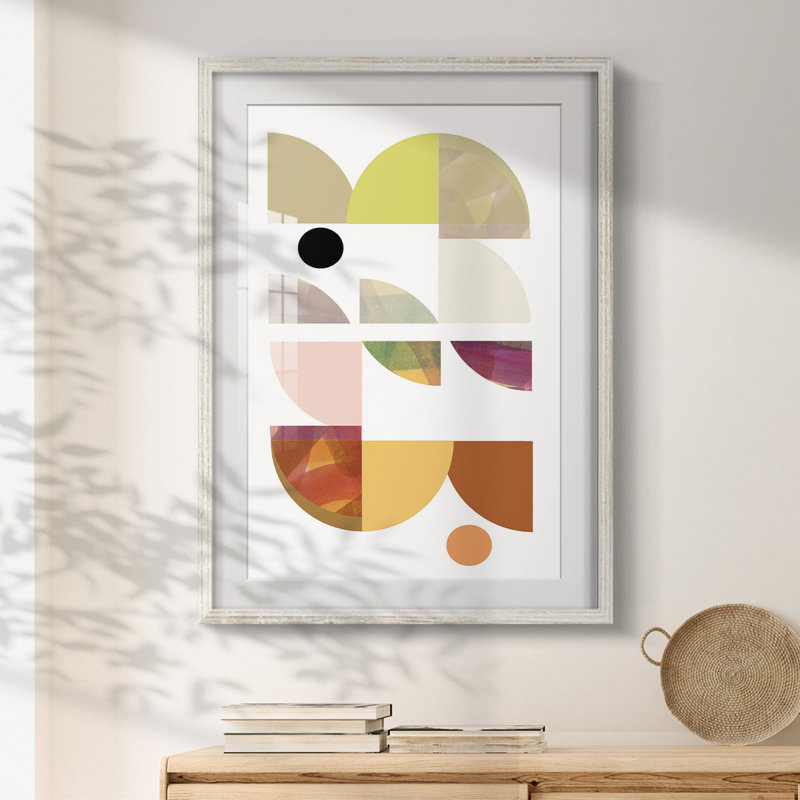 Dorset Shapes III - Impression encadrée, H 28,5 po x l 20,5 po, Blanc