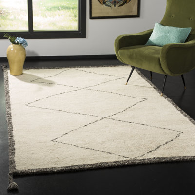 Powell Hand Tufted Wool Geometric Rug