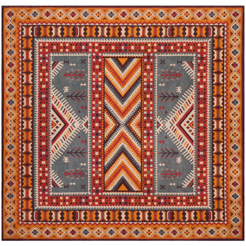 Aderito Performance Southwestern Rug, Square 6'