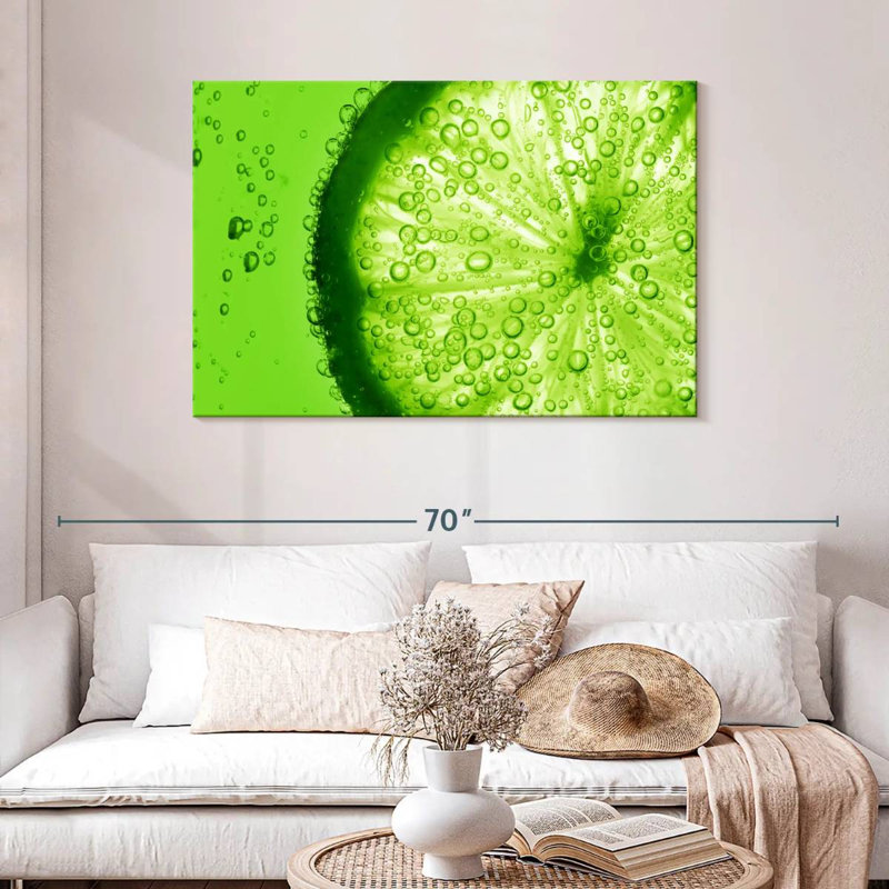 Yarlin Lime Slice, 30" H x 45" W