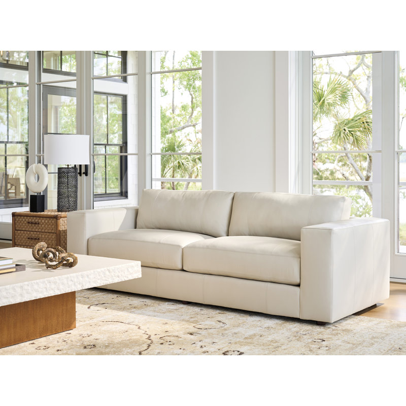 Key Biscayne 94'' Leather Sofa