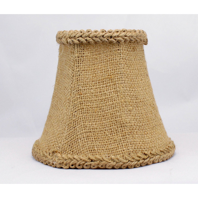 Abat-jour en toile de jute H 4,5 po (attache) brun