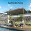 Toit de pergola 8,2 pi x 8,4 pi seulement, cadre 10 pi x 10 pi, gris clair-123542220