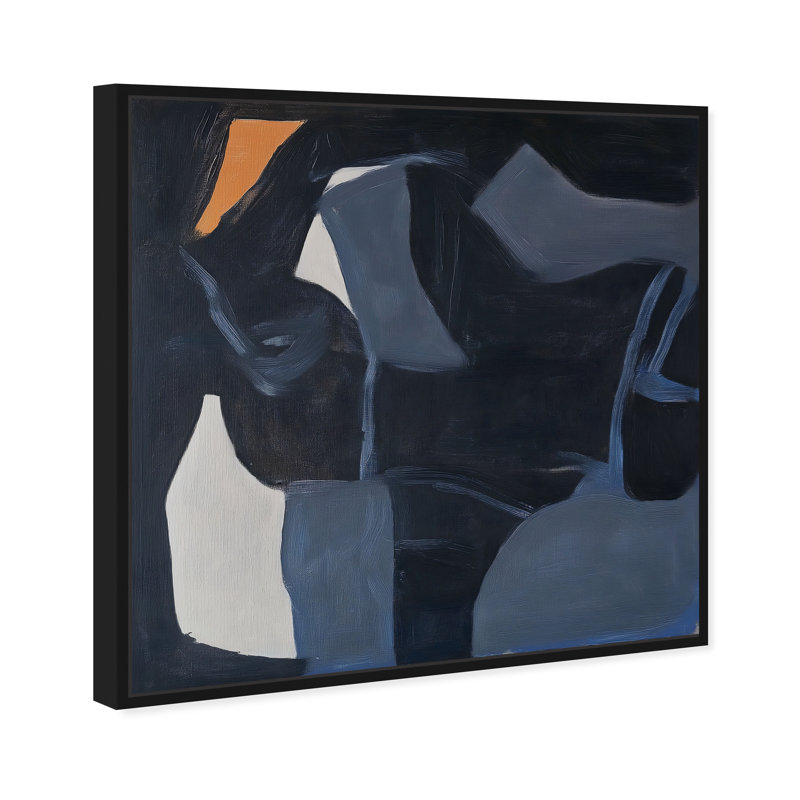 Obscured Voices II Canvas Abstract Print by Oliver Gal, Black Frame, 12 x 12, 25"H x 25"W, Black Frame