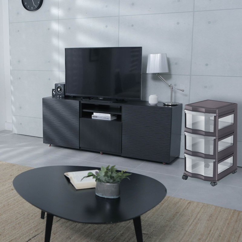 3 Drawer Storage Drawer, Gray