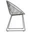 46.5cm H Cross Back Side Chair