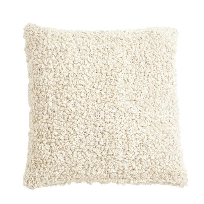Textured Boucle Pillow, Natural