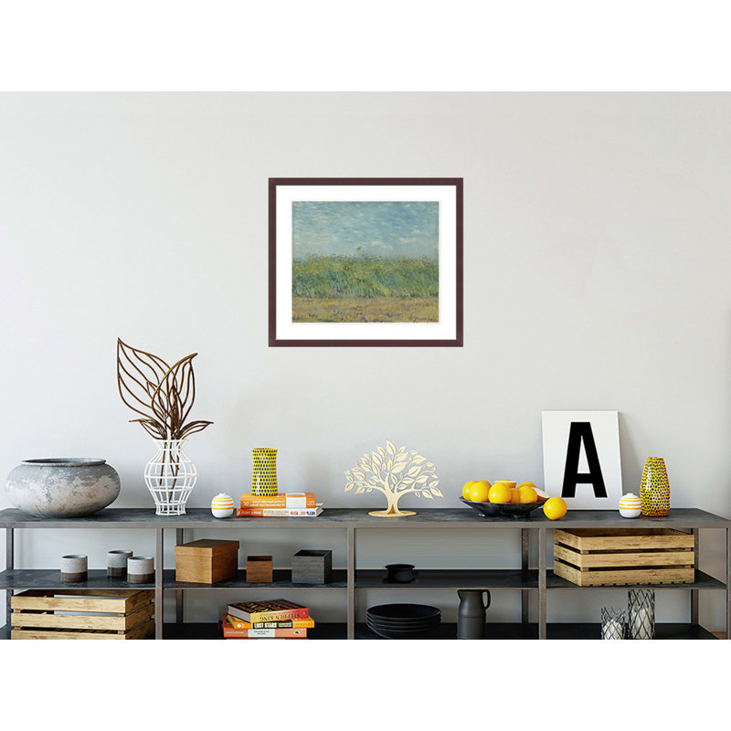 «Wheatfield with Partridge» par Vincent van Gogh, impression giclée encadrée, H 23,5 po x l 27,11 po