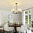 5-Light Modern Dimmable Chandelier With Fabric Shades-1571777153