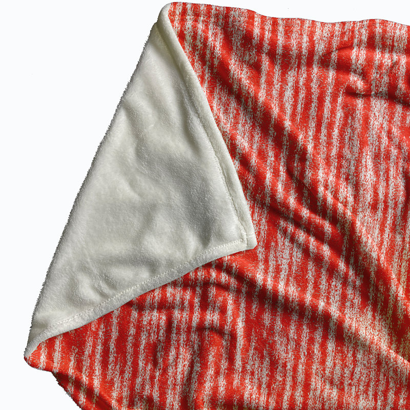 Brauer Plain Weave / Muslin Throw Blanket, Orange