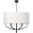 Arvell 6 - Light Dimmable Drum Chandelier-2103770262-2103770260
