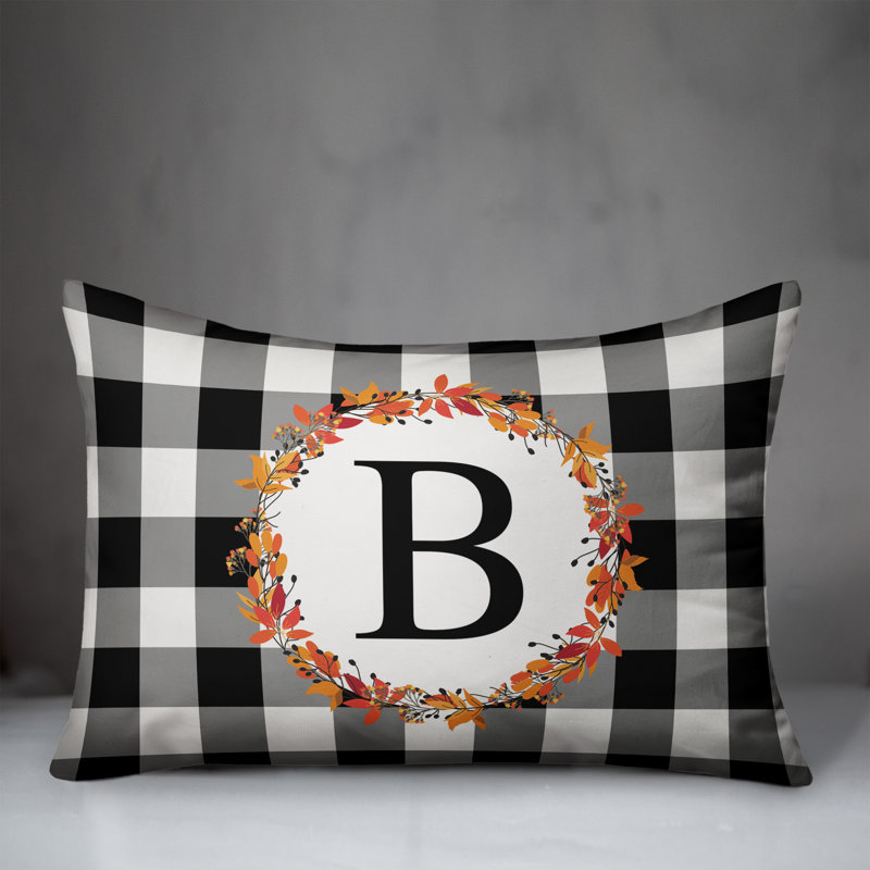 Gingham Throw Pillow, B