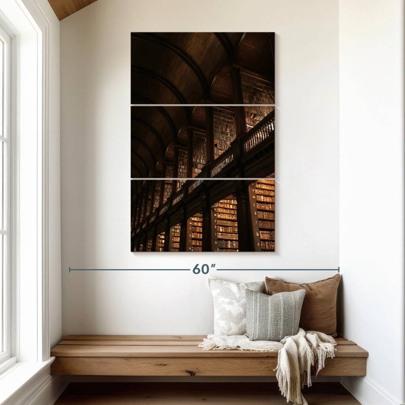 Lilie Trinity College Library, 50" H x 32" W
