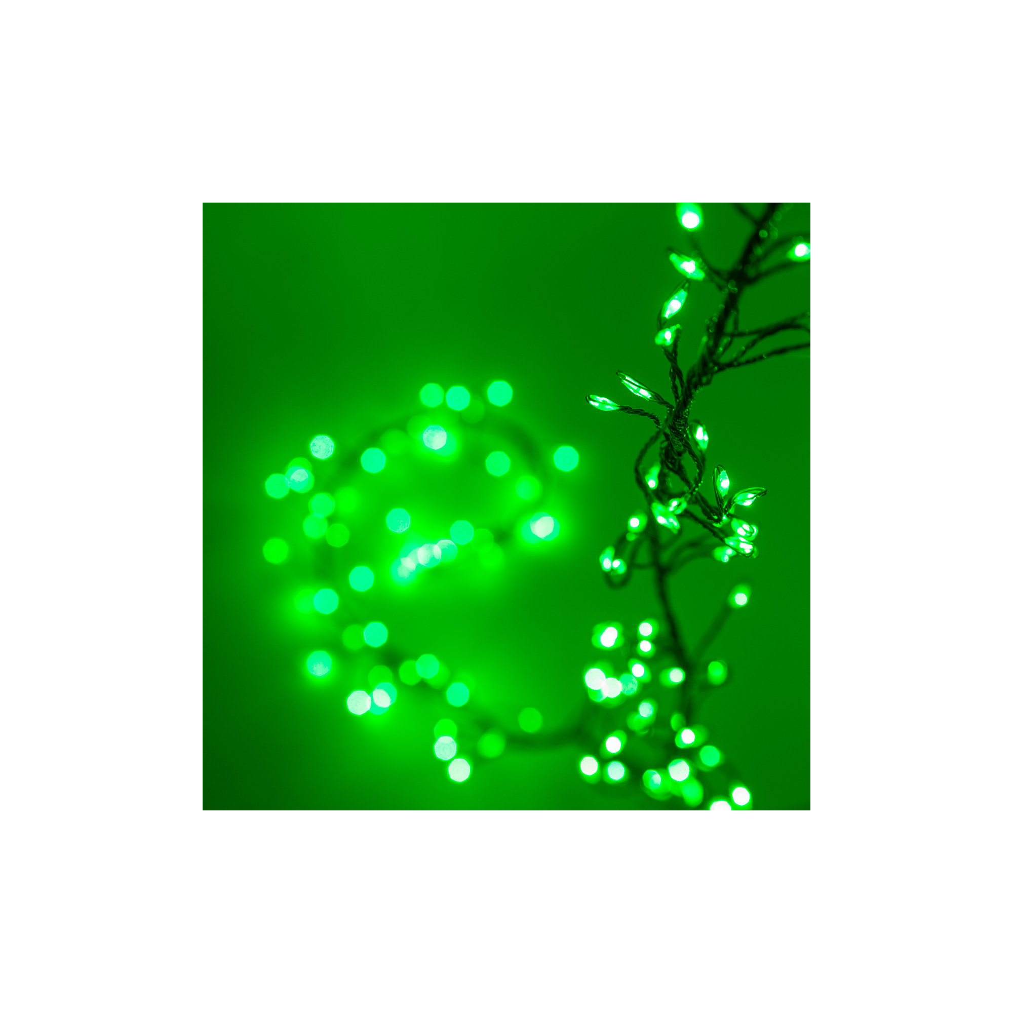 96'' LED String Lights, Green
