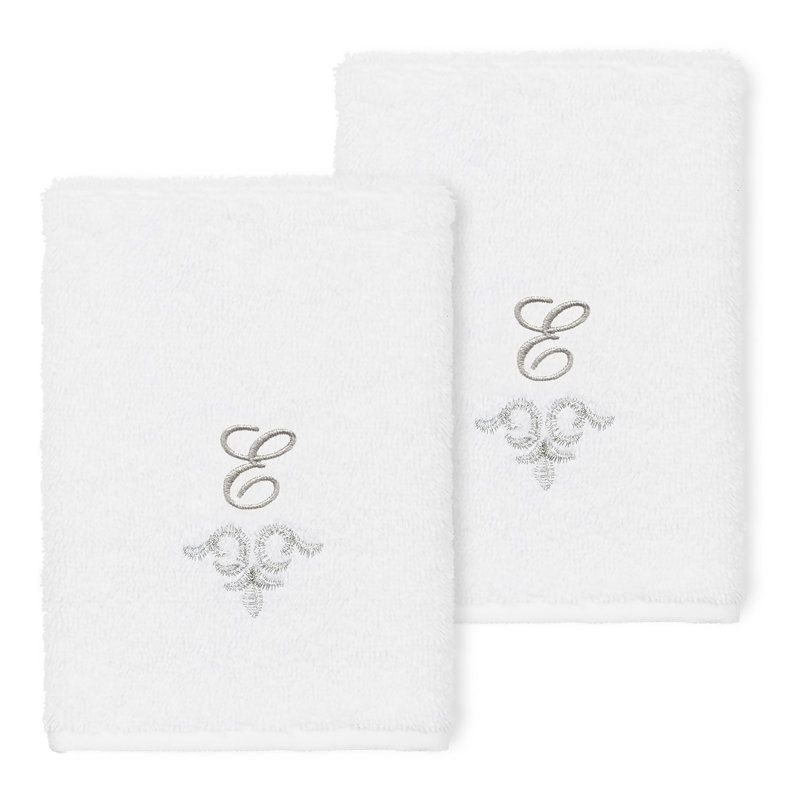 Monica Turkish Cotton Washcloth, White, E