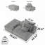 Canapé simple en tissu d'ameublement Chenille-2054468009