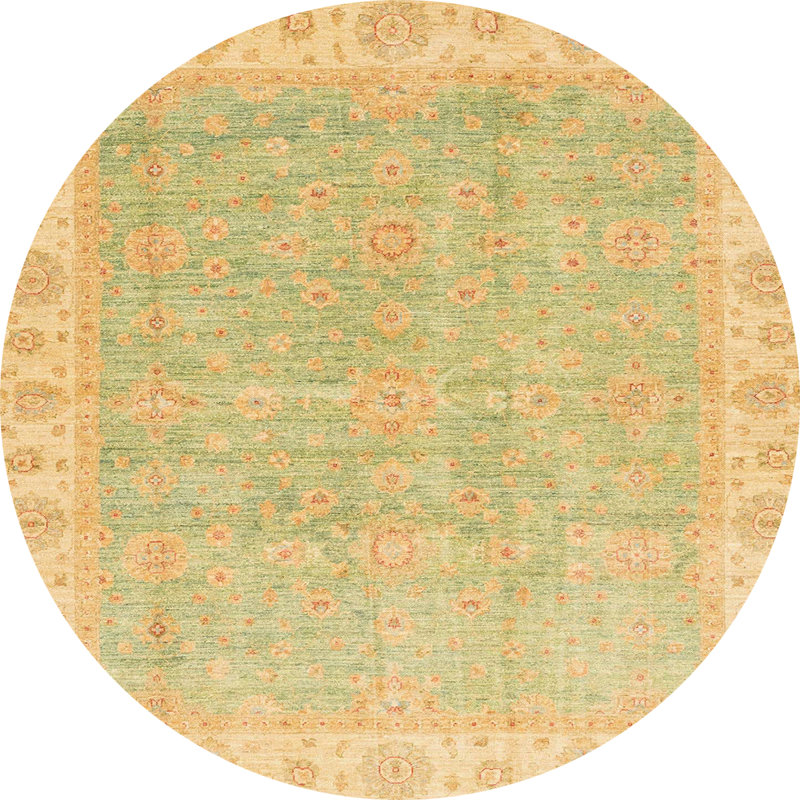 Adaleia Abstract Indoor Rug, Round 7'