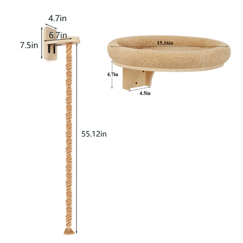 Cat Climbing Rope and Bed Set