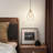 1-light Modern Hammered Tear-drop Glass Pendant Light-398678737