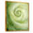 Toile avec cadre flottant or