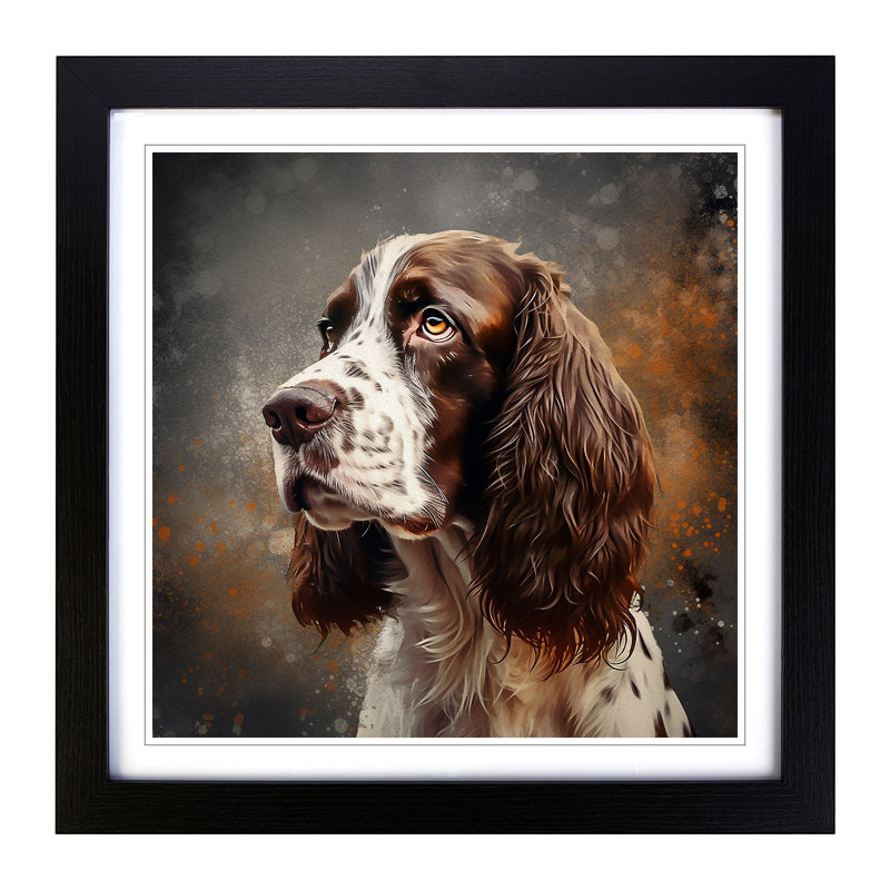 Single Picture Frame Print on Wood, Black