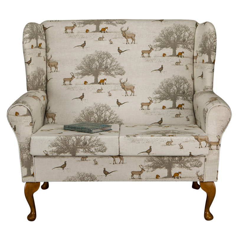 120Cm Round Arm Loveseat