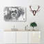 Albert Einstein Graffiti in Abstract - Wrapped Canvas-55305797