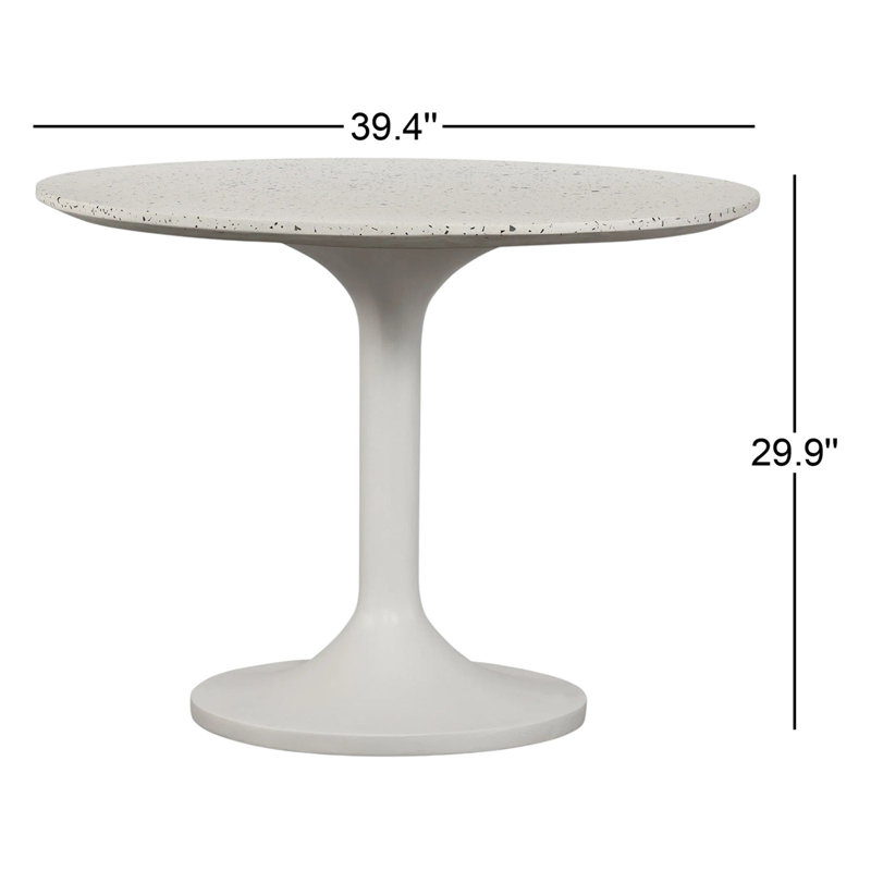 Lourdes Round Stone Dining Table