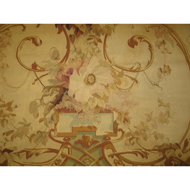 Antique Tapestry French Knotted Rug