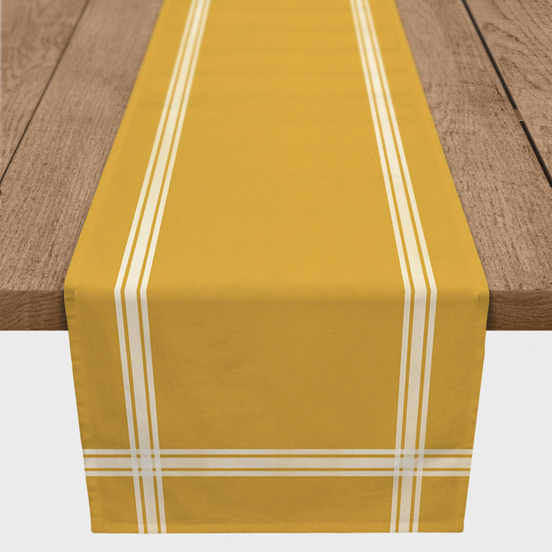 Choteau Table Runner, 90" x 16", Yellow