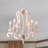 Farmhouse 5-Light Candle Style Empire Wood Accents Chandelier-1234998584