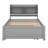 Twin Bed Frame With Storage Headboard, Trundle Bed-109624325