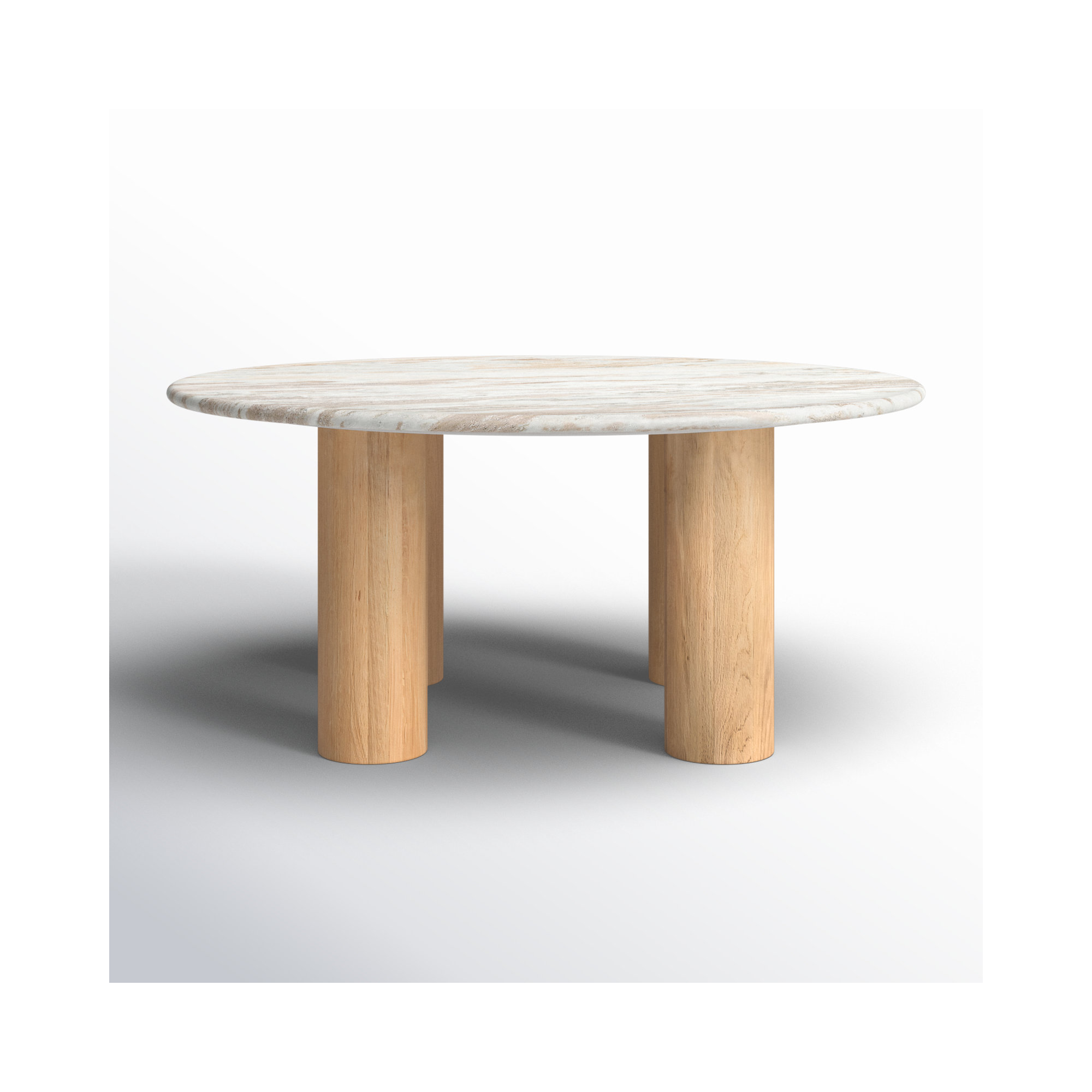 Tylee Single Coffee Table, Natural Marble