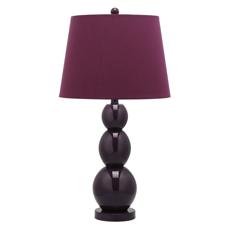 Ensemble de lampes de table 26,5 po Dearis, Mauve foncé