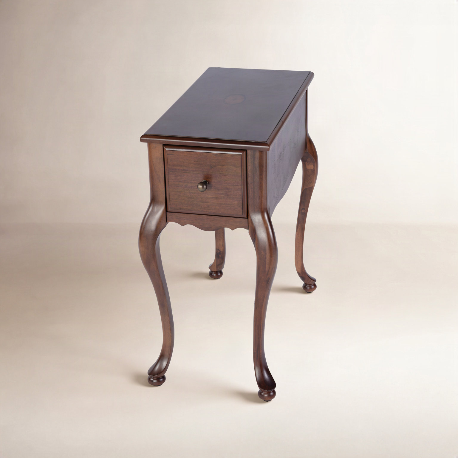 Adelina 11" End Table, Dark Brown