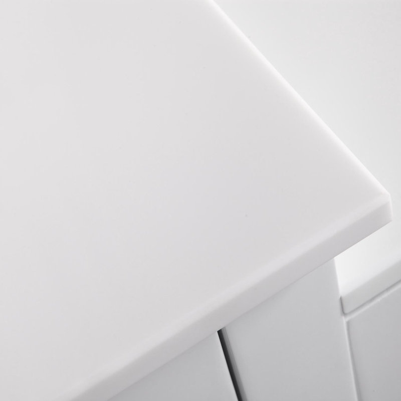 Base de salle de bain autoportante 12" modern meuble-lavabo, Blanc