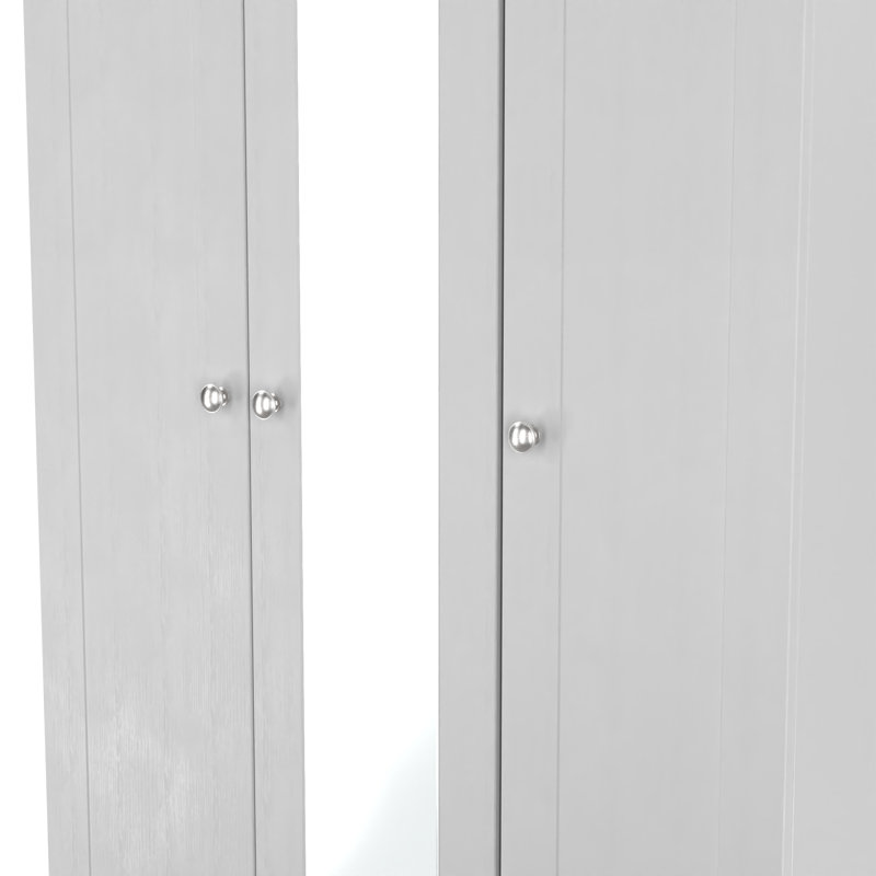 Ondrasek Manufactured Wood Wardrobe, Grey Ash