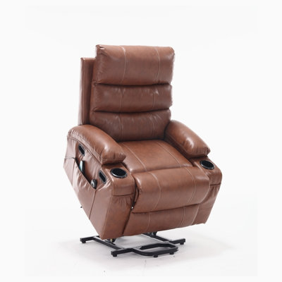 Electric Power Lift Recliner Chair Sofa, 8 Point Vibration Massage And Lumber Heat, Remote Control -  Latitude RunÂ®, 70BBCD98EF884A1E8C5AB80B2DC5BBF7