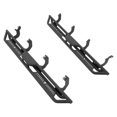 Running Boards, 6 Inches Side Steps Compatible with 2022-2025 Toyota Tundra CrewMax Cab, Black Carbon Steel Nerf Bars, 550 lbs Load Capacity, Wide Non-Slip Hollow Surface with Rustproof Coating