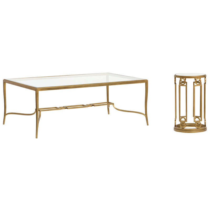 Table basse avec table d'appoint Tesch, 2 pièces: table basse, table de bout