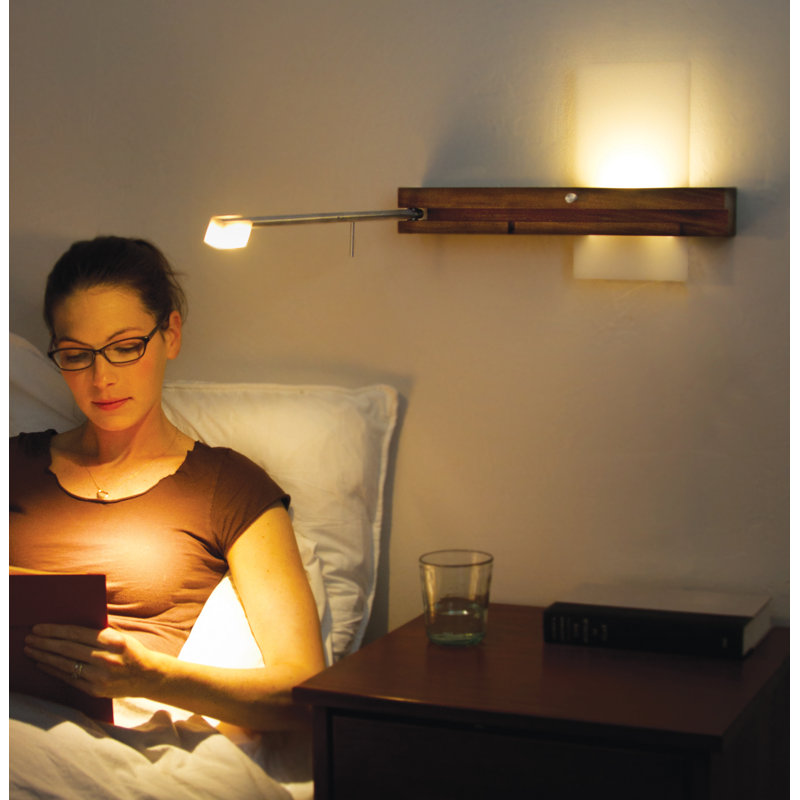 Levo 1 - Light LED Flush Mounted Sconce, Left, Plug-in