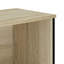 Bibliothèque vidaXL Bois d'ingénierie, métal-1768641661-1768641660