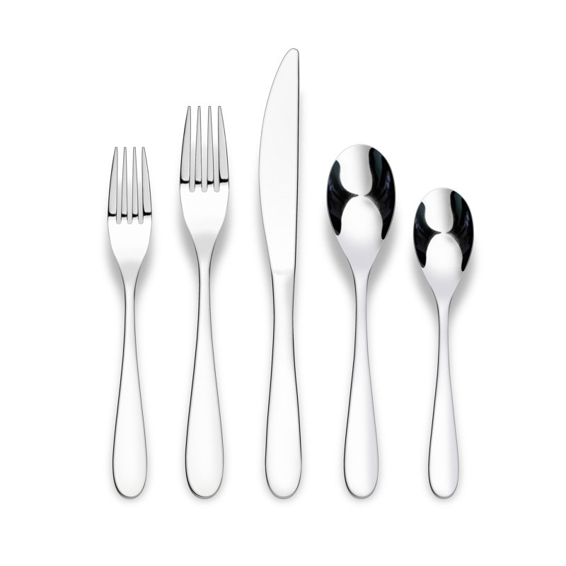 Ensemble de couverts 20 pièces en acier inoxydable Percival 18/0, Miroir
