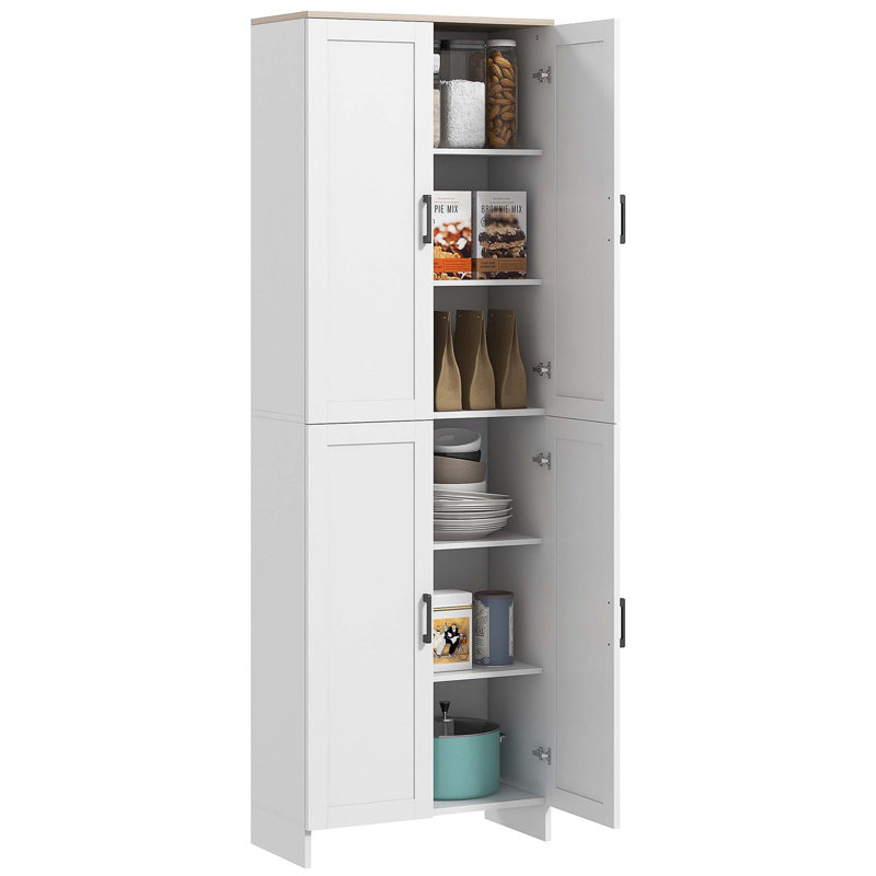 Pantry Cabinet with Adjustable Shelves, Doors