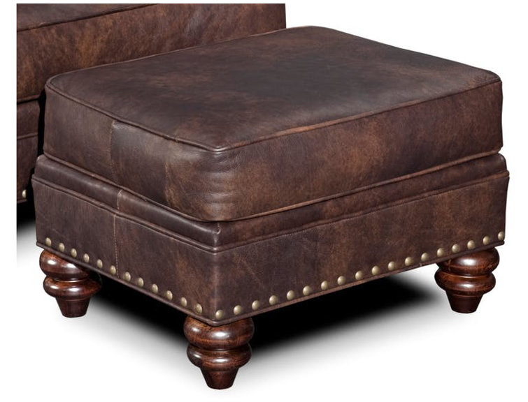 Carrado Leather Ottoman