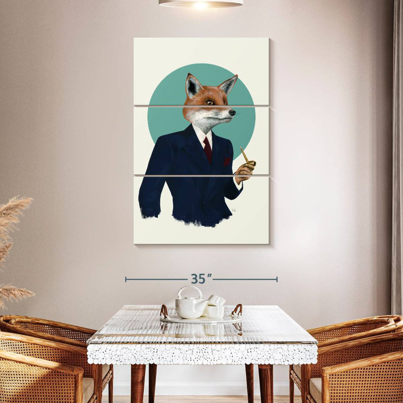 Brampt Mr. Fox, 50" H x 32" W