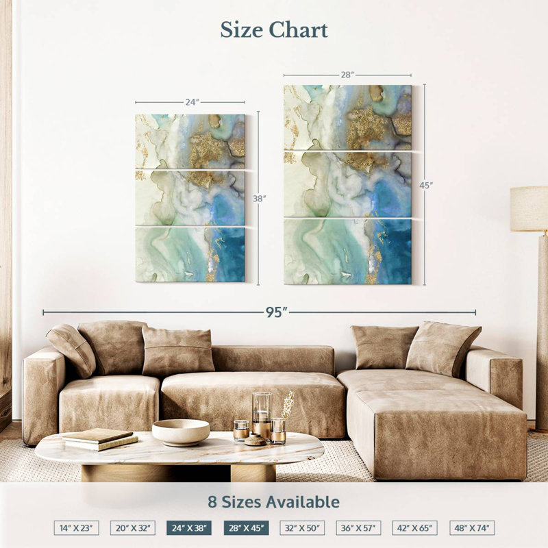 Avery Emerald Pool I, 38" H x 24" W